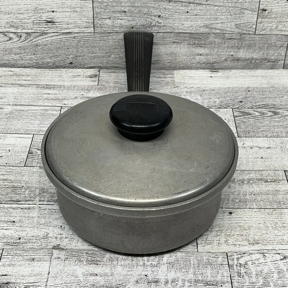 Vintage Kitchen Craft Cast Aluminum 1 Qt Saucepan With Lid‎ Model 2271